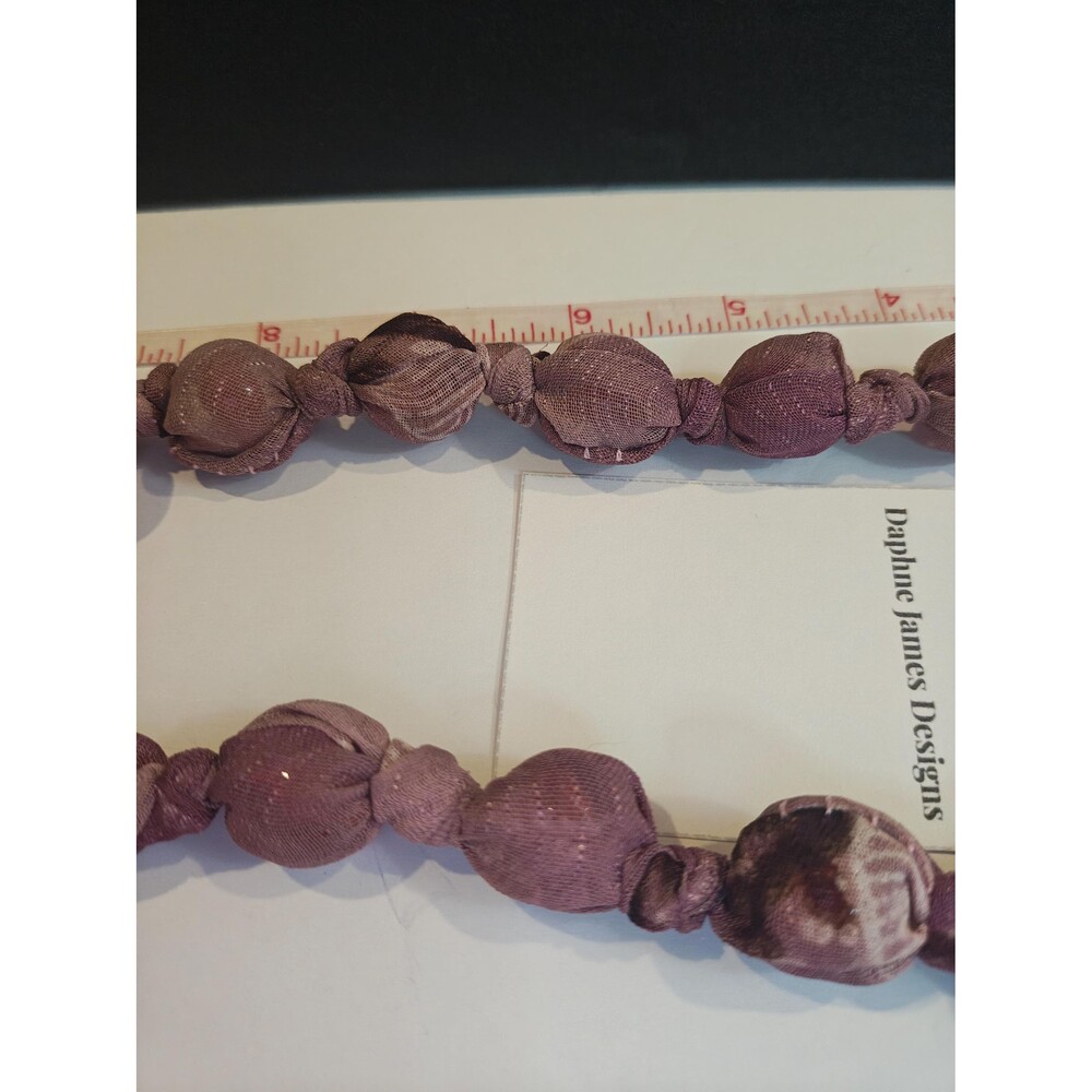 Handmade Purple Fabric Cooling Necklace